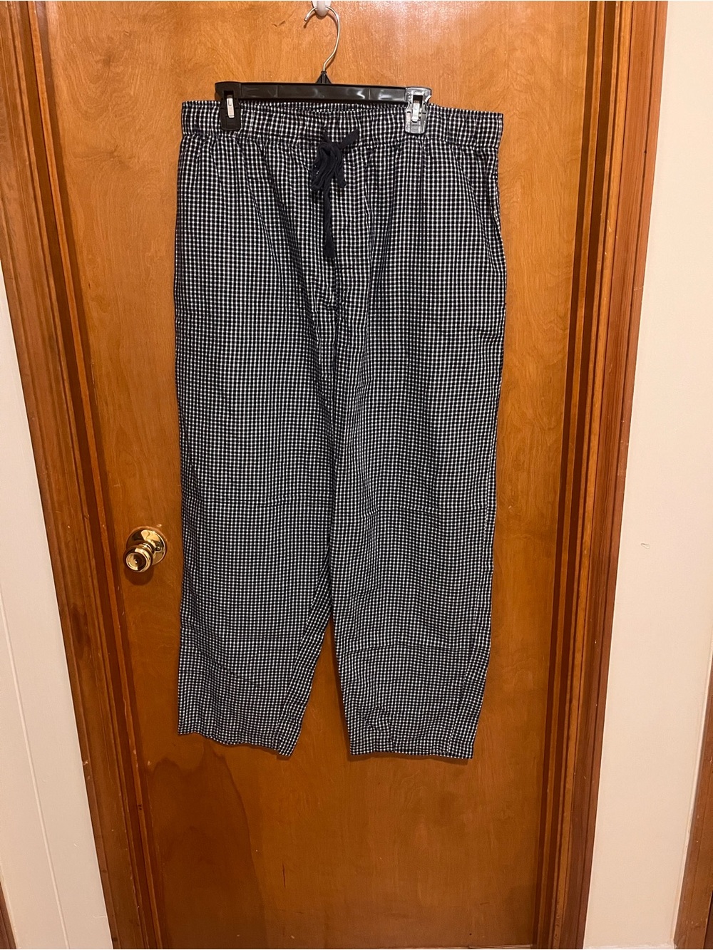 Izod Black & White Micro-Check Drawstring Joggers